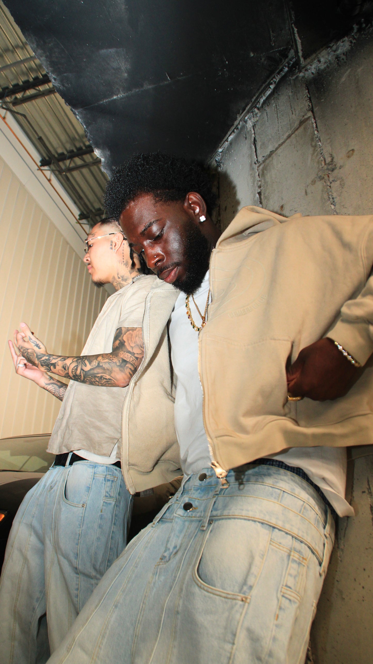 CUSTOM DOUBLE-WAISTED BAGGY JEANS