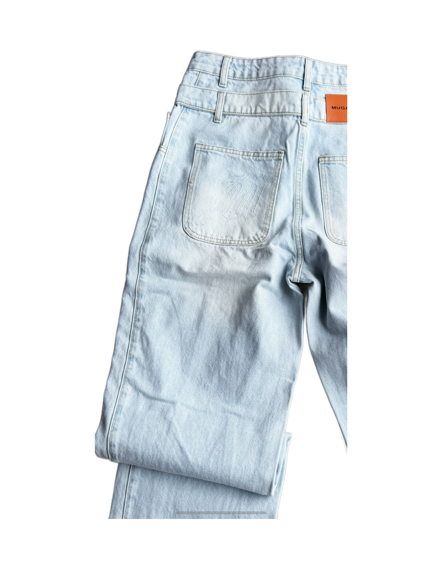 CUSTOM DOUBLE-WAISTED BAGGY JEANS