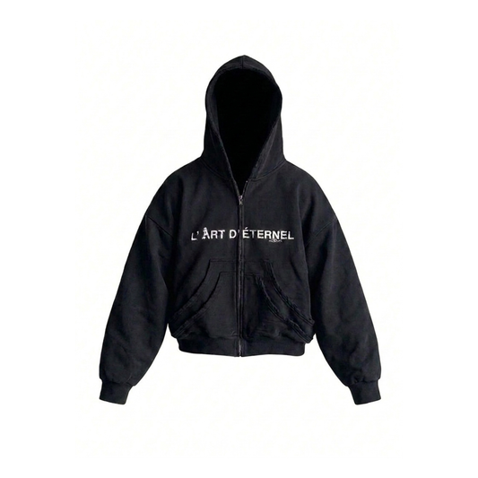 ÉTERNEL DOUBLE-POCKET ZIP-UP HOODIE